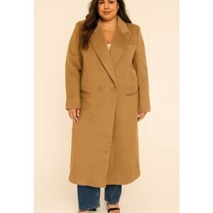 Ashley Scott Vintage 100% Wool Coat XL Womens 2 button closure Lined Old Money
